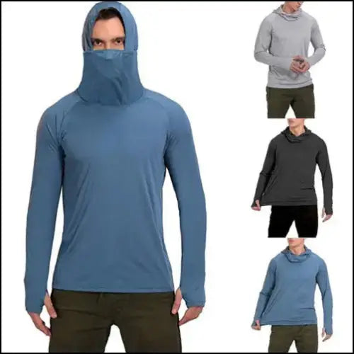 Breathable Quick-Dry Fishing Sun Protection Hoodie T-Shirt