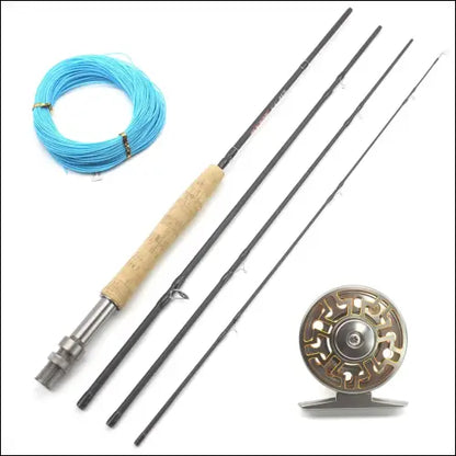 Fly Fishing Rod + Reel Combo Carbon 4 Section 1.98m 2.1m