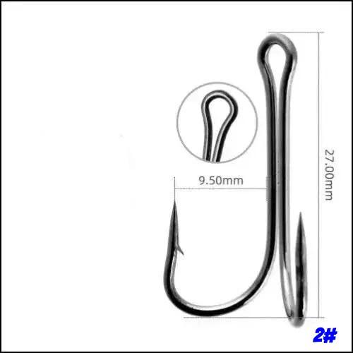 Fly Tying High Carbon Steel Fishing Hooks 3/0-8# - 10 Pack