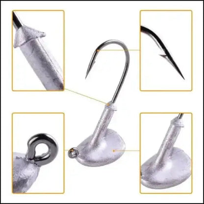 Jig Head Tumbler High Carbon Steel Fishing Hooks 3.5-14g - 10 Pack