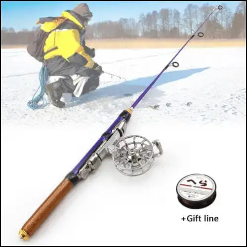 Spinning Casting Ice Fishing Rod + Reel Combo - 60cm