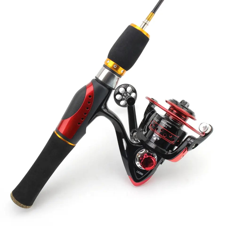 Spinning Ice Fishing Rod + Reel Combo 2 Section - 67cm