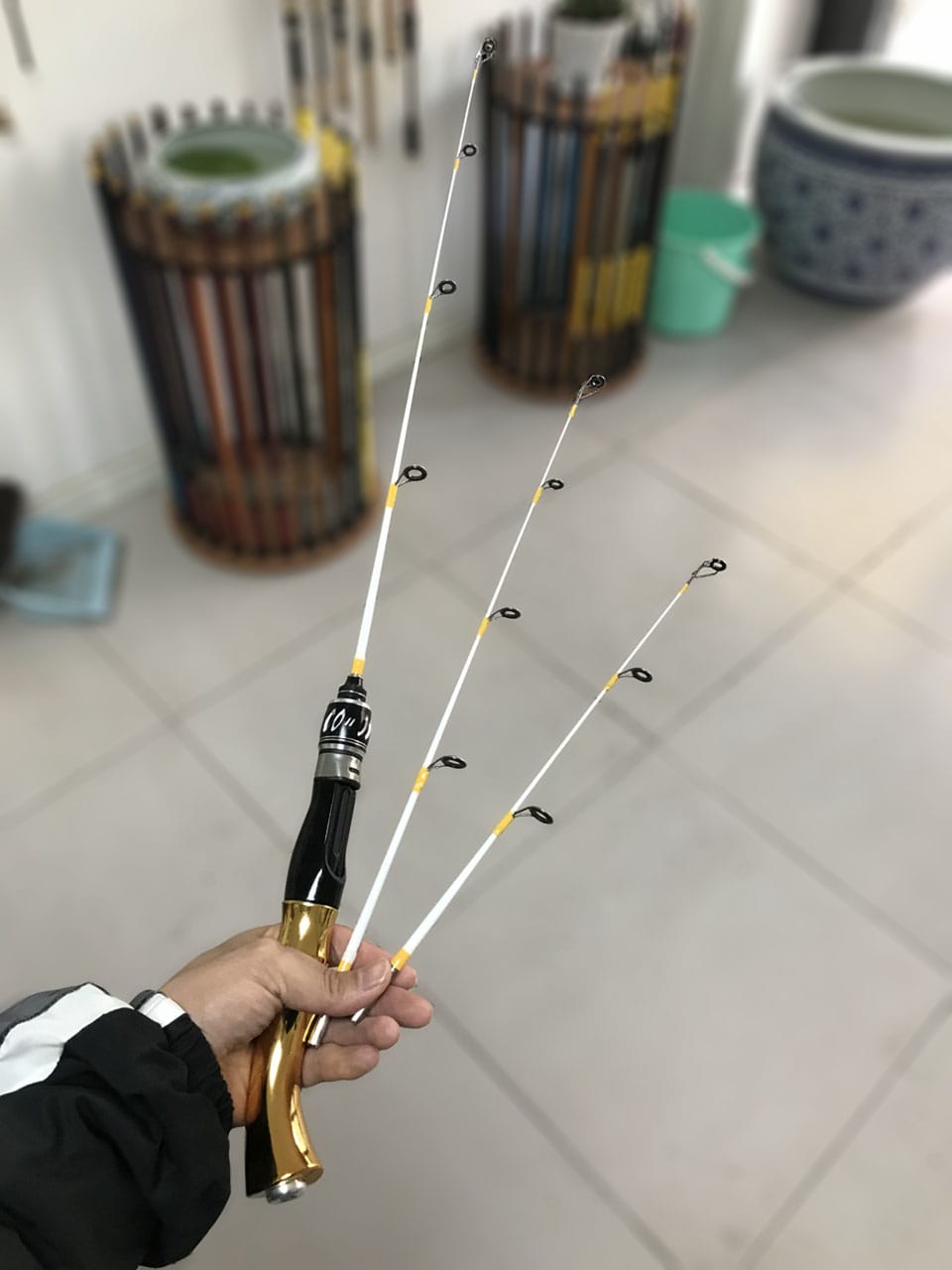 Ice Spinning Fishing Rod with 3 Tips 50cm 60cm 70cm