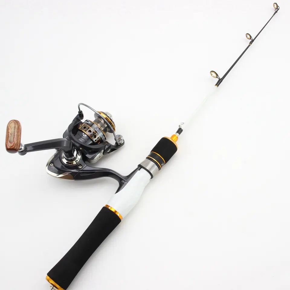 Spinning Ice Fishing Rod + Reel Combo Ultra-Light - 58cm