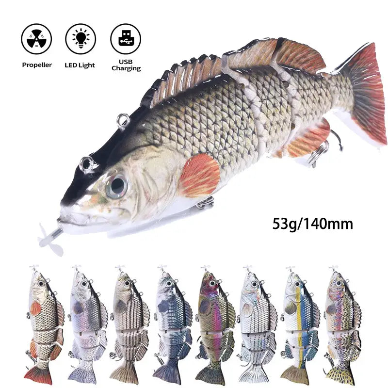 Electric Bait Automatic Fishing Lure Rechargeable 53g 14cm