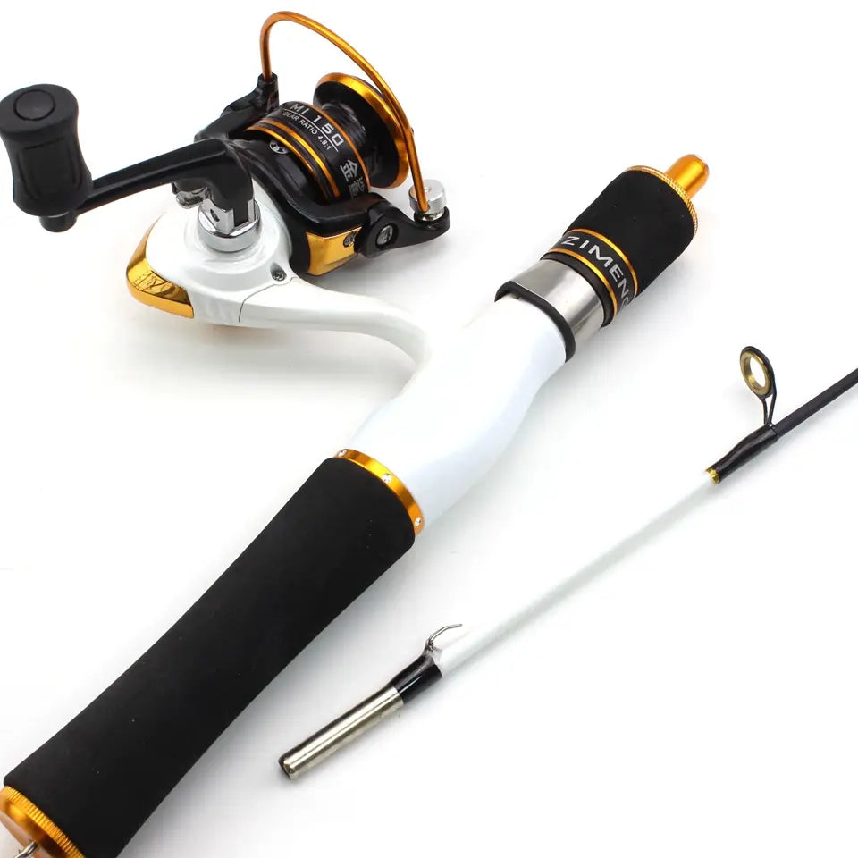 Spinning Ice Fishing Rod + Reel Combo Pen Pole - 59cm