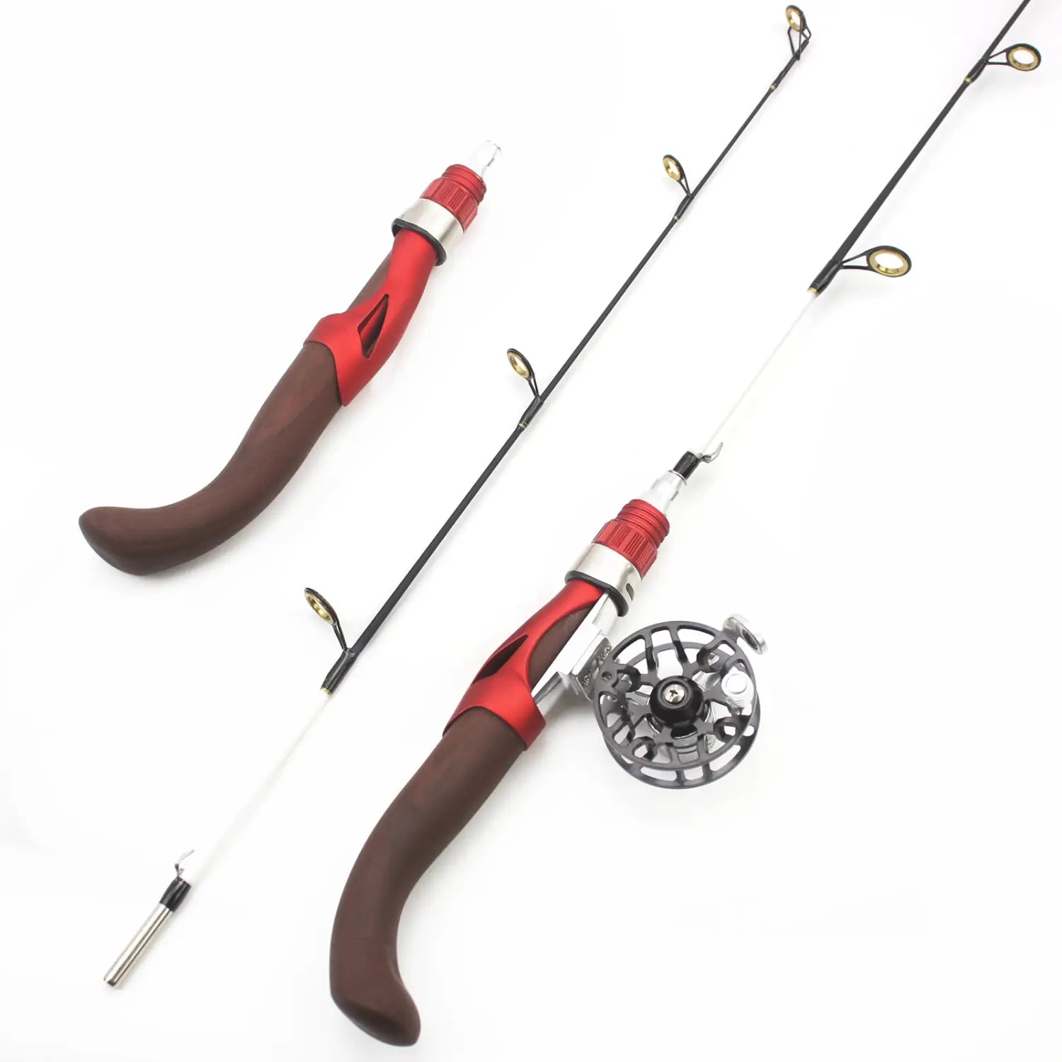 Ice Fishing Rod + Reel Combo Premium Carbon - 65cm