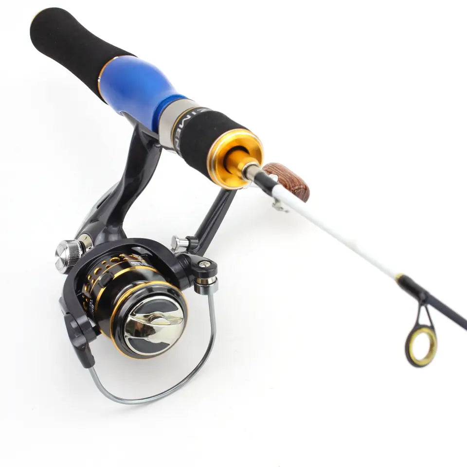 Spinning Ice Fishing Rod + Reel Combo Carbon 58cm