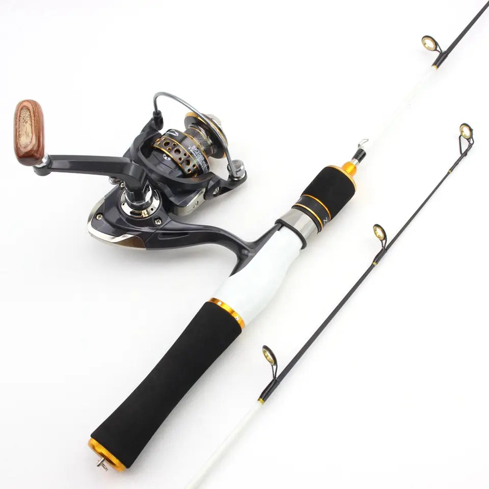 Spinning Ice Fishing Rod + Reel Combo Ultra-Light - 58cm