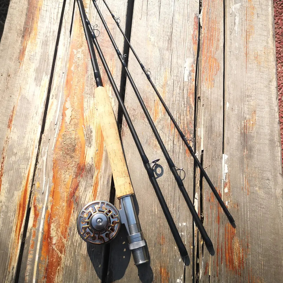 Fly Fishing Rod + Reel Combo 4 Section - 40cm