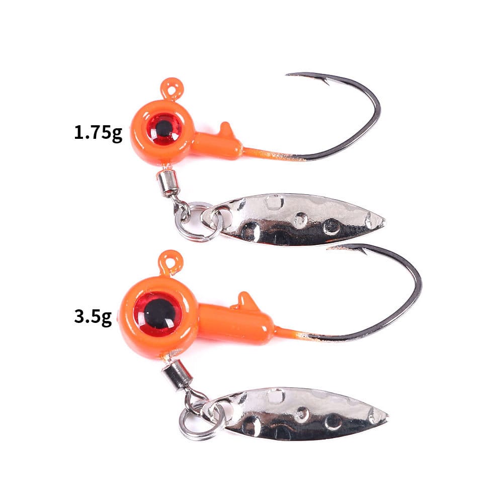 VIB Rotating Fishing Lures with Treble Hook 1.75g + 3.5g - 5 Pack