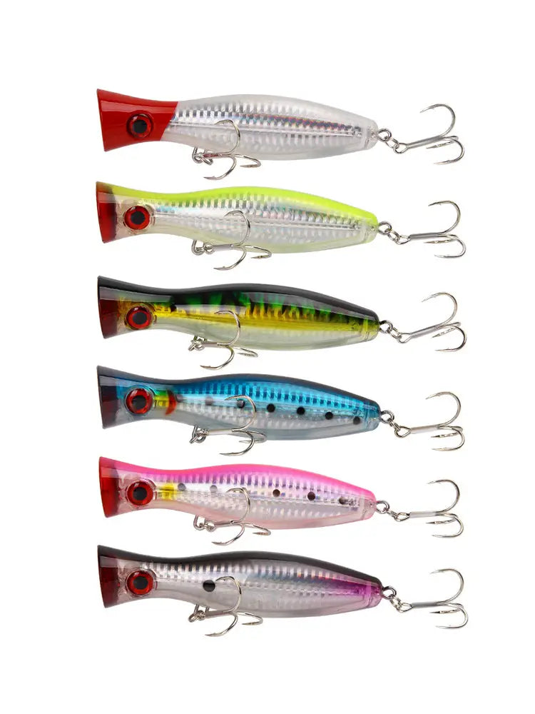 Popper Topwater Fishing Lure with Treble Hook 40g 12.5cm